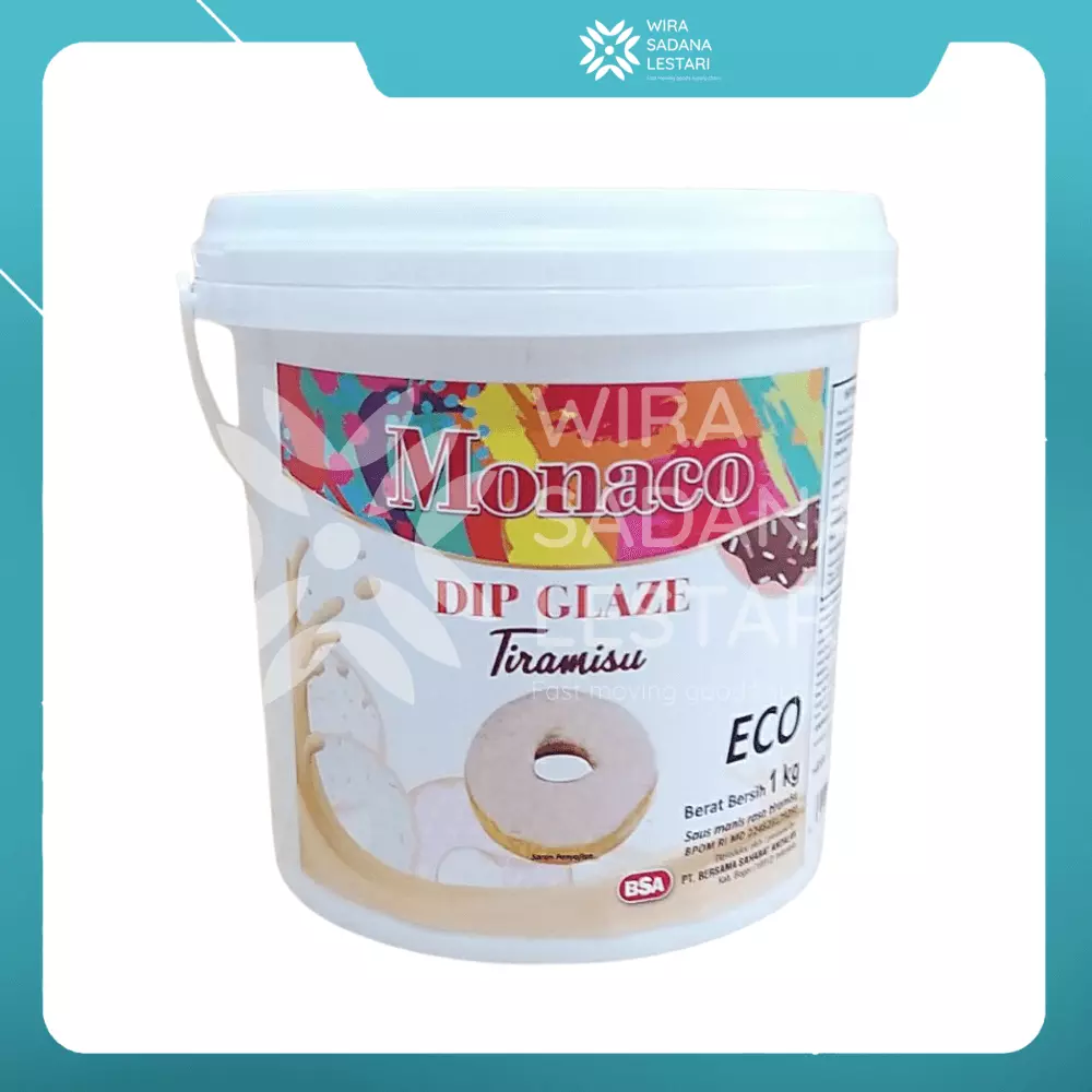 Monaco Dip Glaze Tiramisu Eco 6 x 1 kg (Pail)