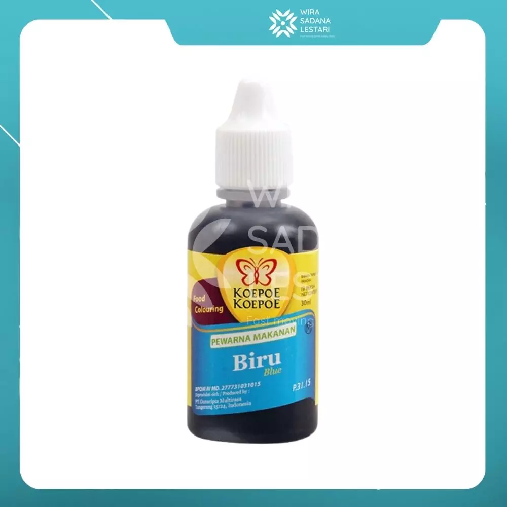 Koepoe Koepoe Pewarna Cair Biru 30 ml