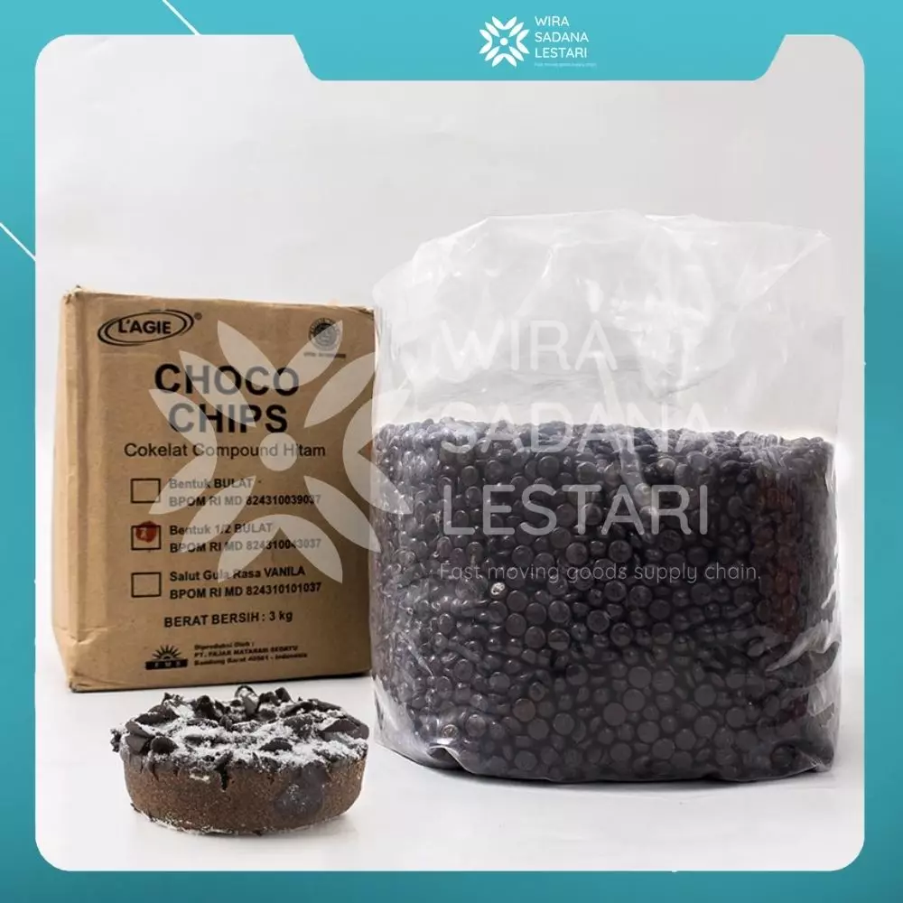 Lagie Choco Chip 3 Kg 1/2 Bulat